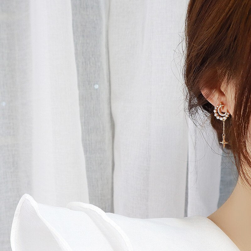 Gold Drop Earrings | Hypoallergenic S925 Sterling Silver with 18K Gold Plating 1