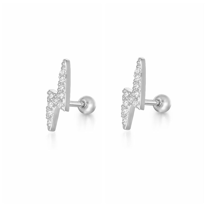 Gold Earrings | Hypoallergenic S925 Sterling Silver with Sparkly Crystal Pave Design 4
