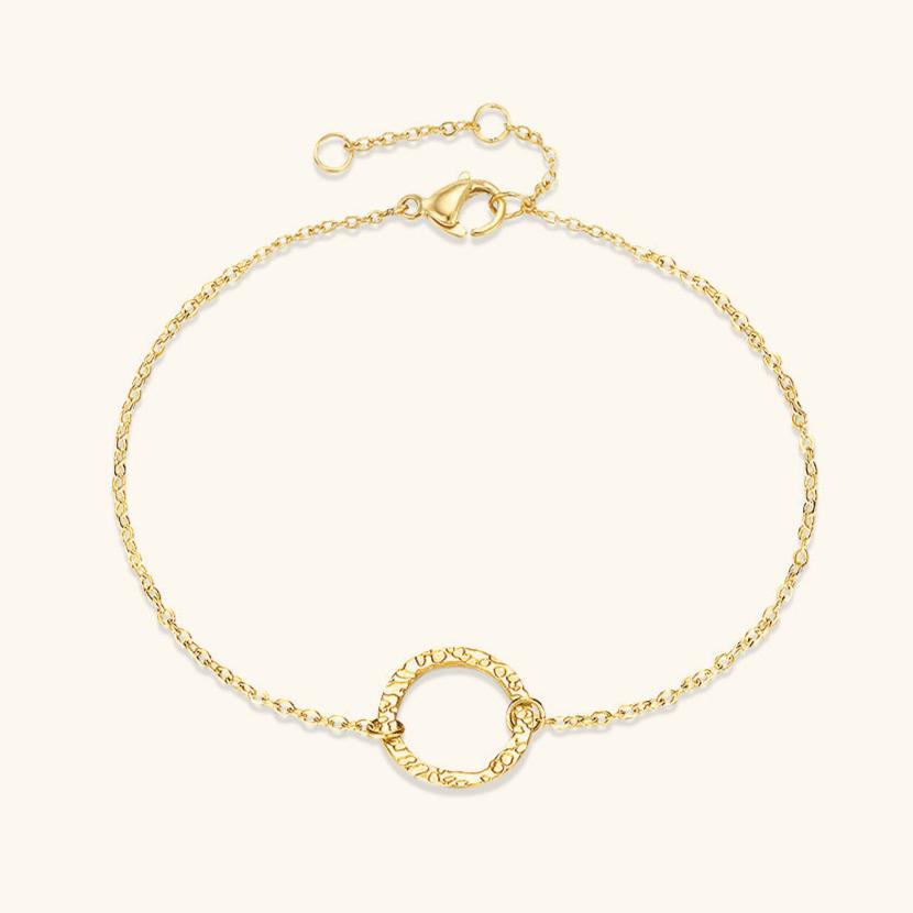 Gold Hoop Bracelet | High-Quality Stainless Steel with 14k Gold Plating, Hypoallergenic and Durable Design 0