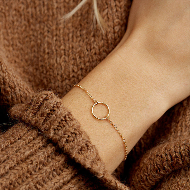 Gold Hoop Bracelet | High-Quality Stainless Steel with 14k Gold Plating, Hypoallergenic and Durable Design 1