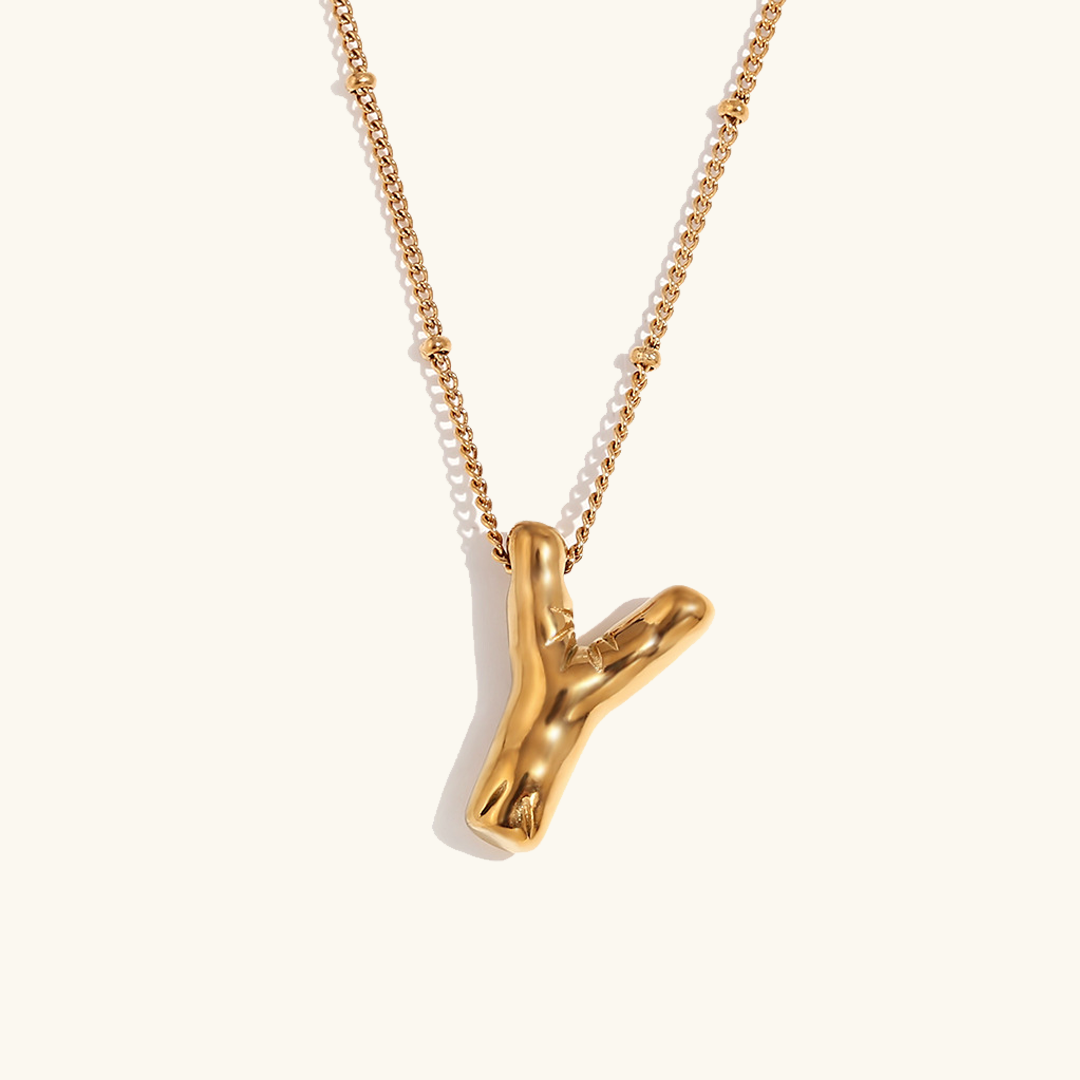 Gold Initial Necklace | 18k Gold-Plated Pendant with Hypoallergenic Design 10