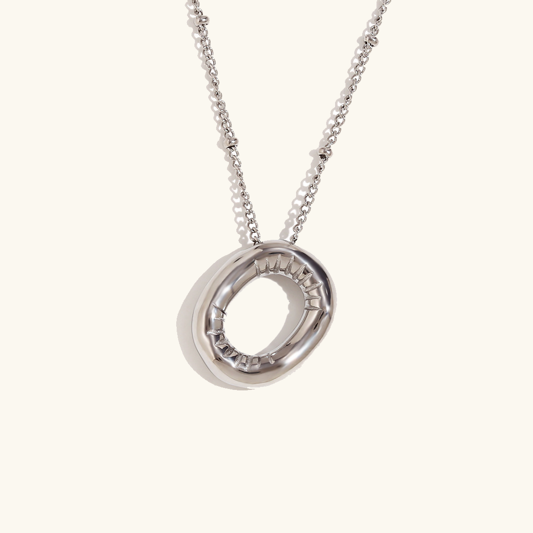 Gold Initial Necklace | 18k Gold-Plated Pendant with Hypoallergenic Design 19