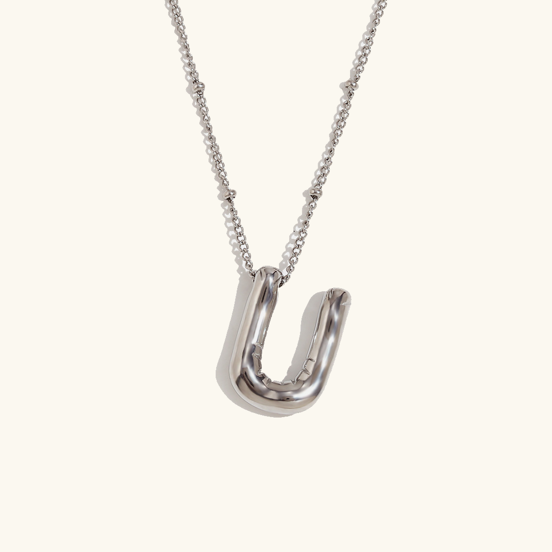 Gold Initial Necklace | 18k Gold-Plated Pendant with Hypoallergenic Design 21
