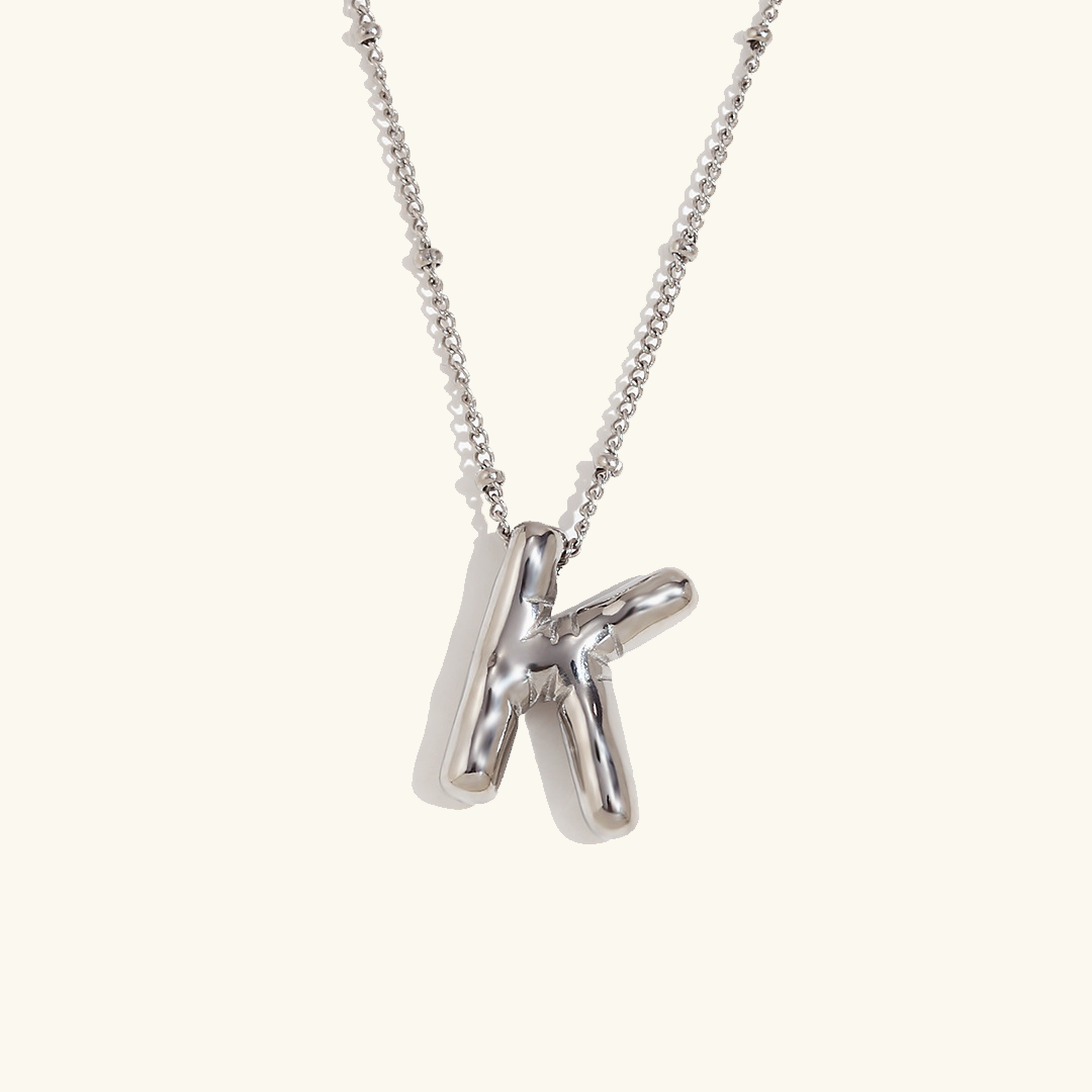 Gold Initial Necklace | 18k Gold-Plated Pendant with Hypoallergenic Design 26