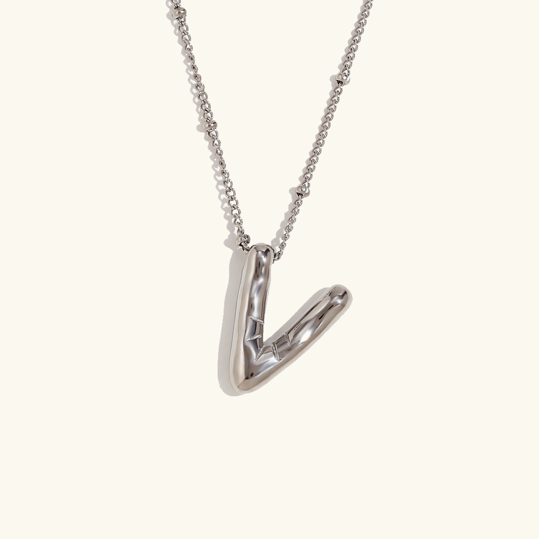 Gold Initial Necklace | 18k Gold-Plated Pendant with Hypoallergenic Design 36