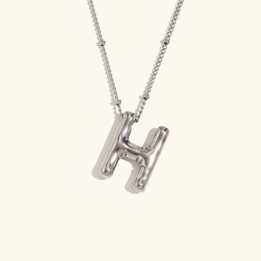 Gold Initial Necklace | 18k Gold-Plated Pendant with Hypoallergenic Design 57