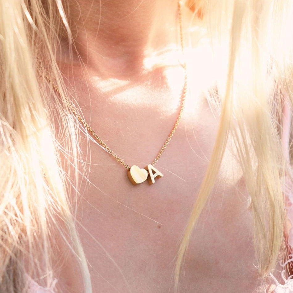 Gold Initial Necklace | Personalized Gold-Plated Stainless Steel for Unique Style 1