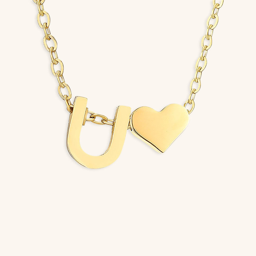 Gold Initial Necklace | Personalized Gold-Plated Stainless Steel for Unique Style 11