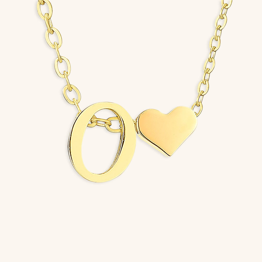 Gold Initial Necklace | Personalized Gold-Plated Stainless Steel for Unique Style 12