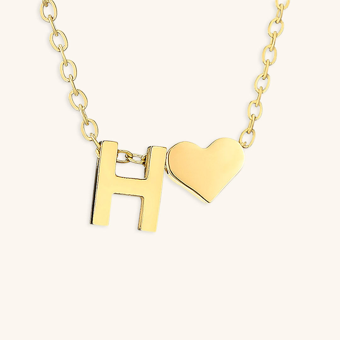 Gold Initial Necklace | Personalized Gold-Plated Stainless Steel for Unique Style 13