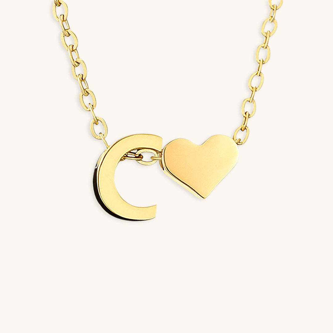 Gold Initial Necklace | Personalized Gold-Plated Stainless Steel for Unique Style 17