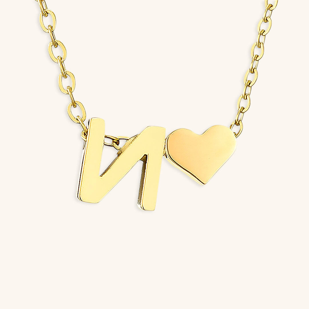 Gold Initial Necklace | Personalized Gold-Plated Stainless Steel for Unique Style 18