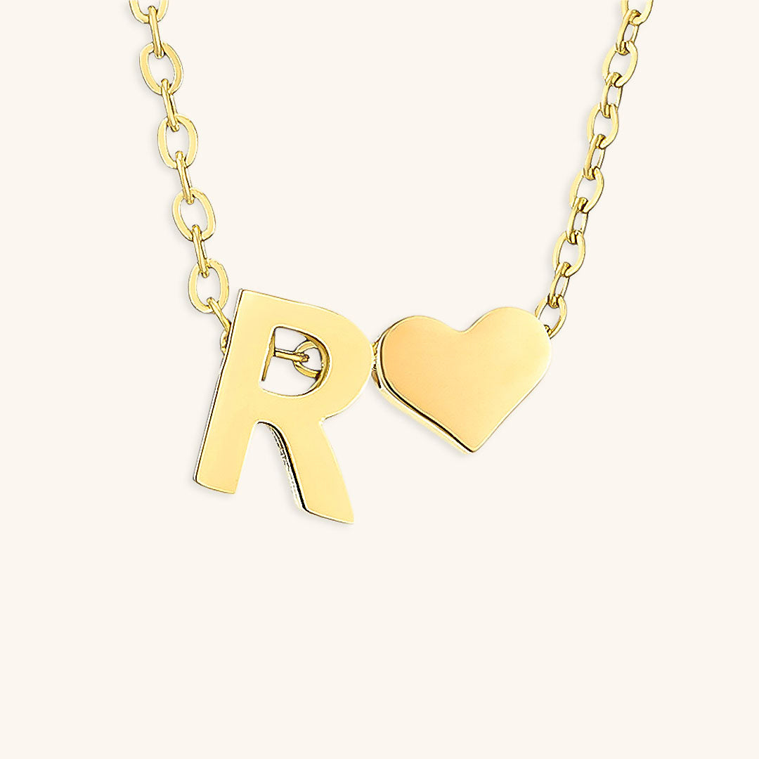 Gold Initial Necklace | Personalized Gold-Plated Stainless Steel for Unique Style 19
