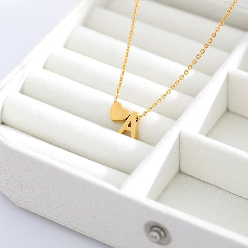 Gold Initial Necklace | Personalized Gold-Plated Stainless Steel for Unique Style 3