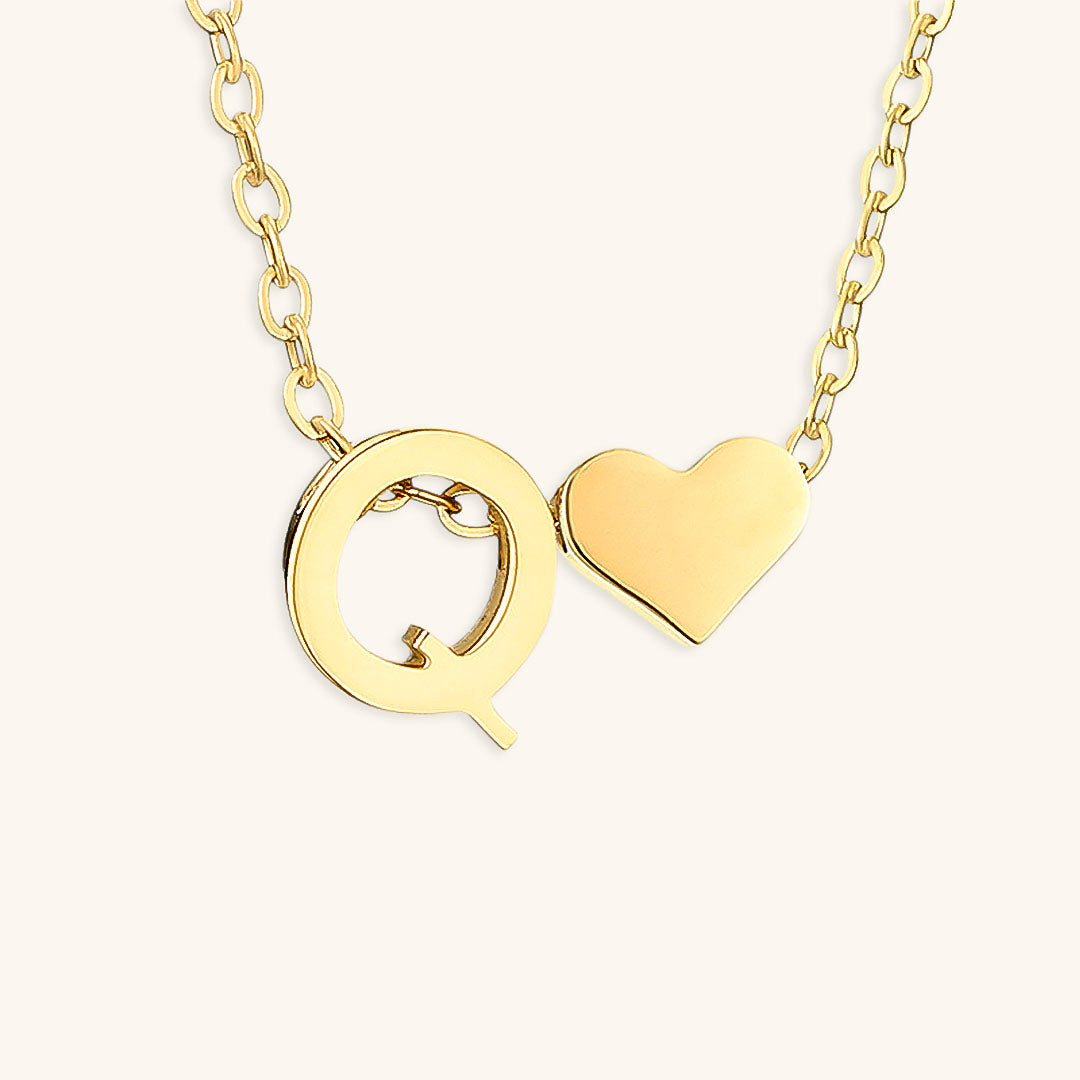 Gold Initial Necklace | Personalized Gold-Plated Stainless Steel for Unique Style 31
