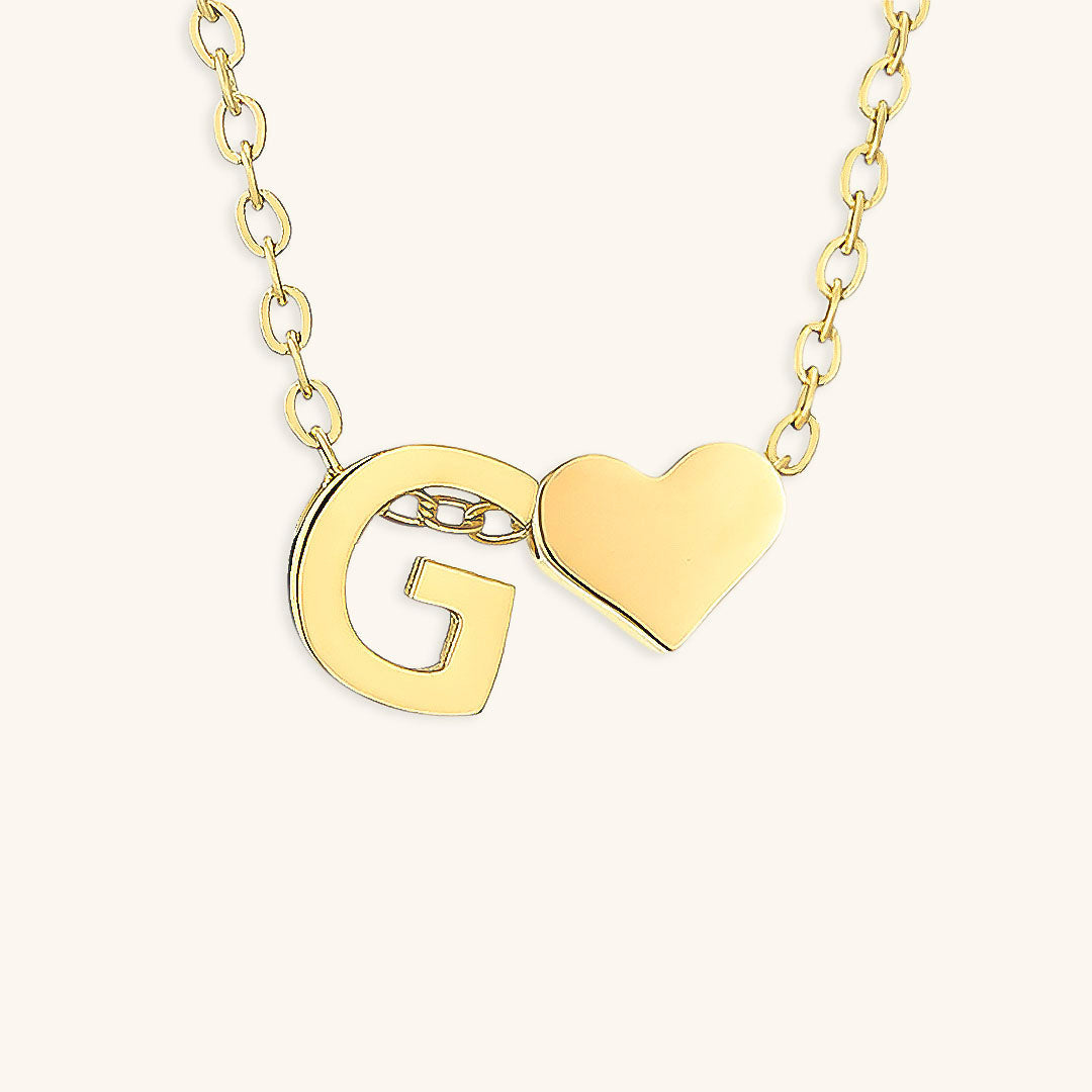 Gold Initial Necklace | Personalized Gold-Plated Stainless Steel for Unique Style 34