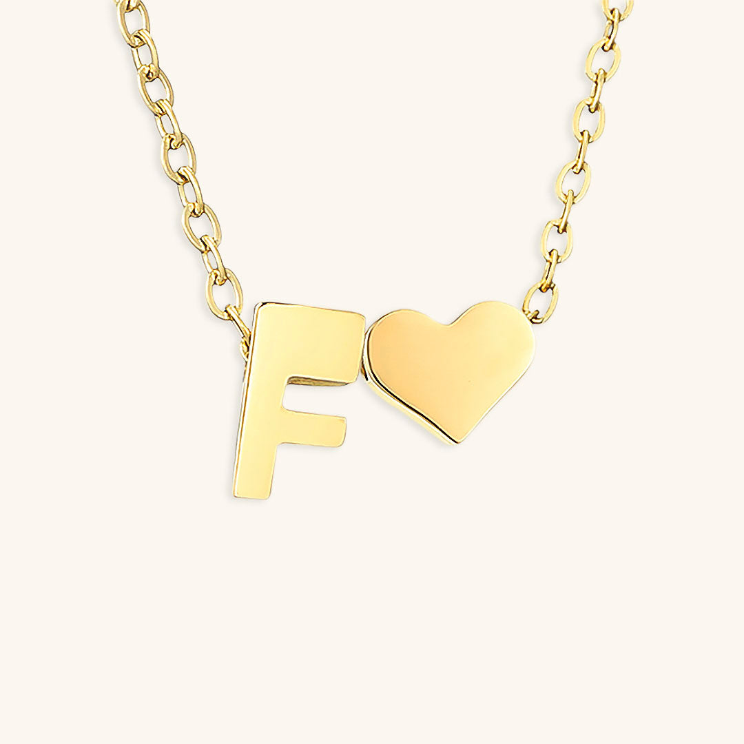 Gold Initial Necklace | Personalized Gold-Plated Stainless Steel for Unique Style 36