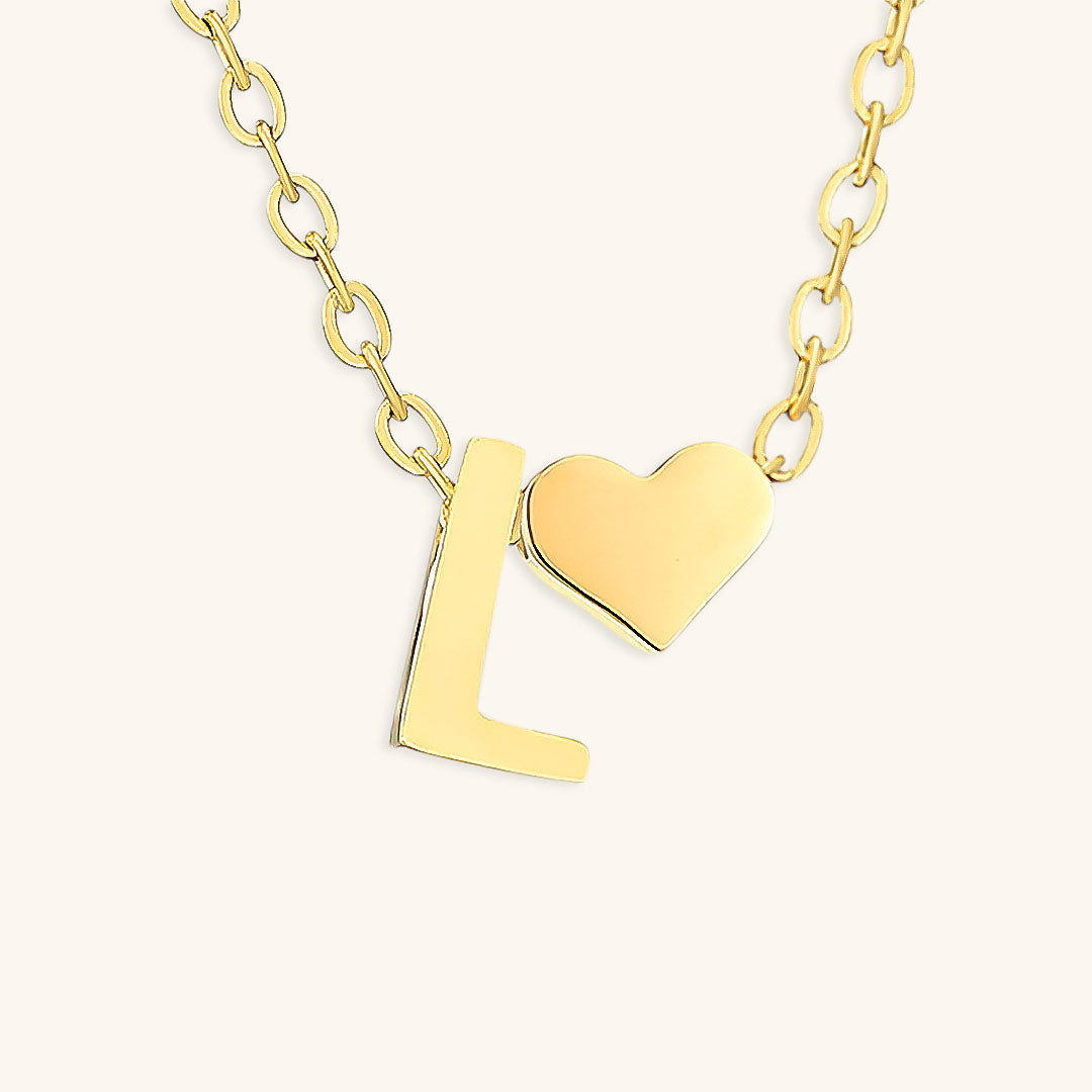 Gold Initial Necklace | Personalized Gold-Plated Stainless Steel for Unique Style 42