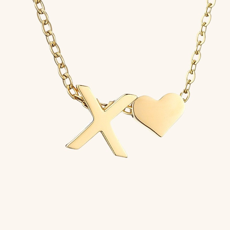 Gold Initial Necklace | Personalized Gold-Plated Stainless Steel for Unique Style 43