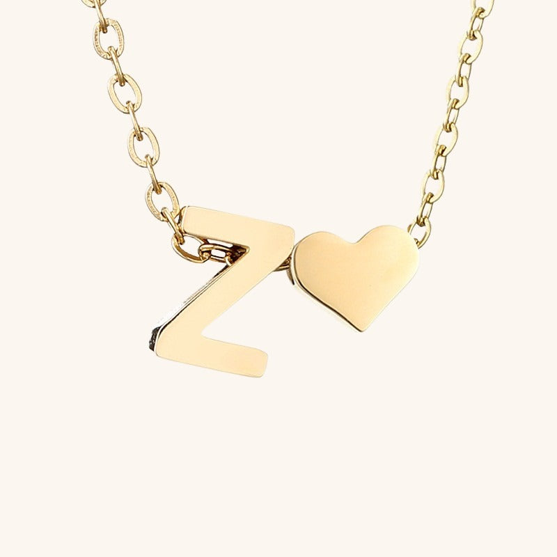Gold Initial Necklace | Personalized Gold-Plated Stainless Steel for Unique Style 49