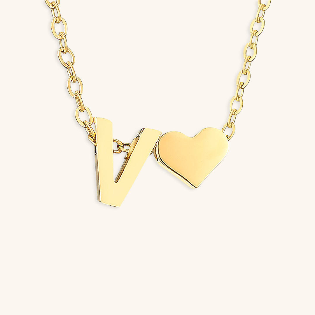 Gold Initial Necklace | Personalized Gold-Plated Stainless Steel for Unique Style 53