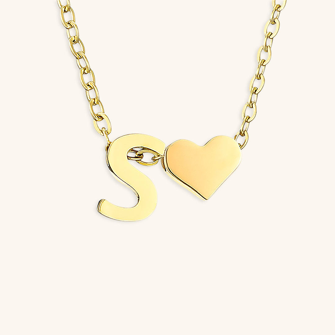 Gold Initial Necklace | Personalized Gold-Plated Stainless Steel for Unique Style 58