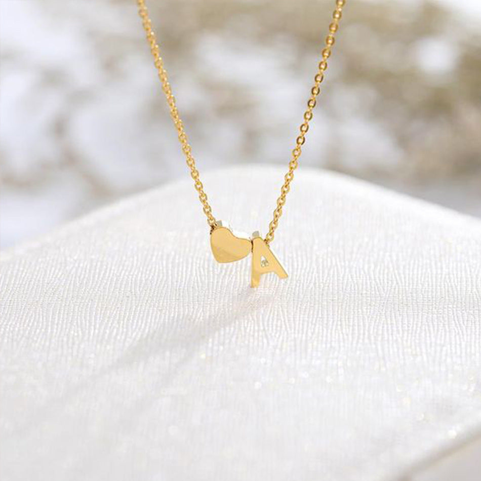 Gold Initial Necklace | Personalized Gold-Plated Stainless Steel for Unique Style 6