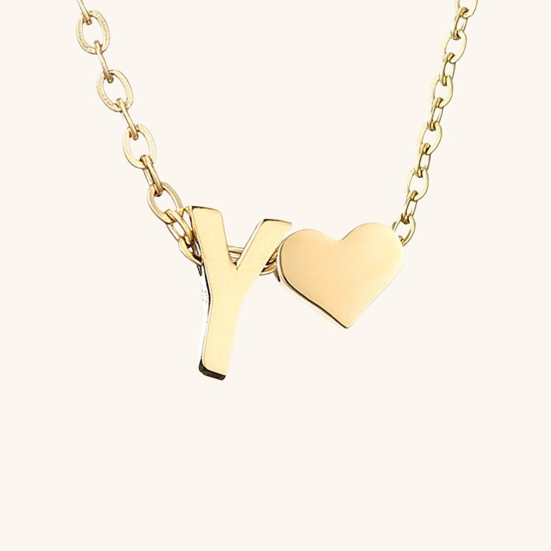 Gold Initial Necklace | Personalized Gold-Plated Stainless Steel for Unique Style 9