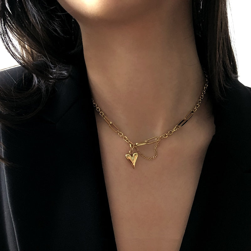 Gold Necklace | 18K Plated Brass with Adjustable 18-Inch Chain 5