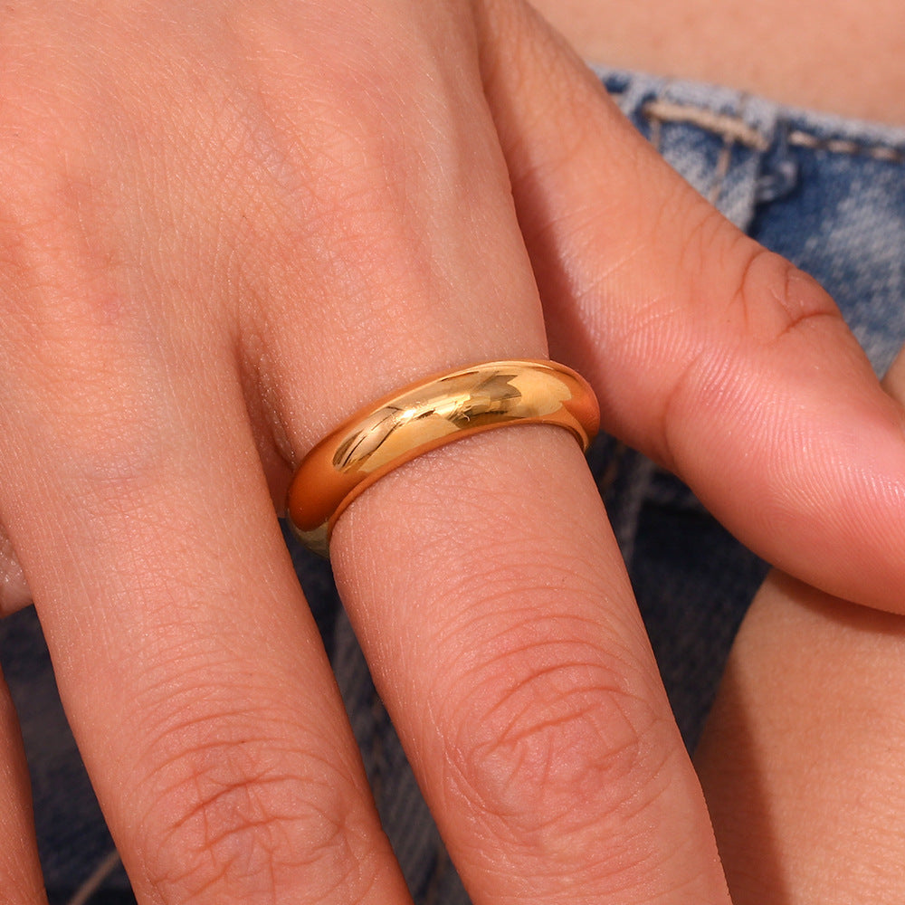 Gold Ring | Waterproof 18K Gold with Minimalist Design 1