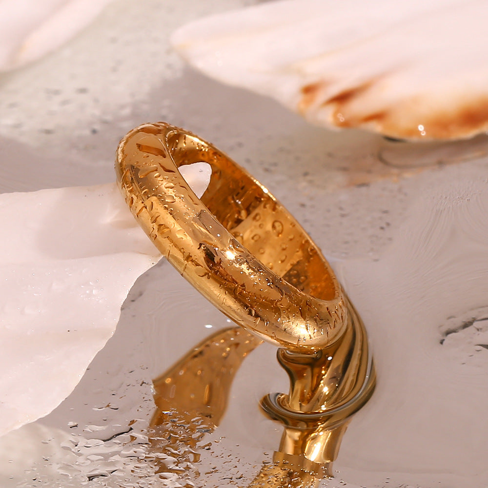 Gold Ring | Waterproof 18K Gold with Minimalist Design 5