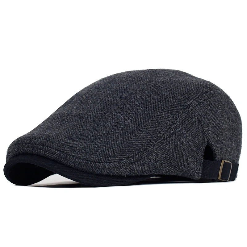 Herringbone Wool Cap