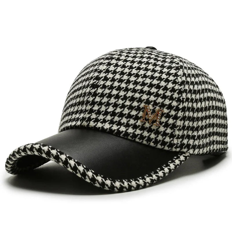Houndstooth Baseball Cap