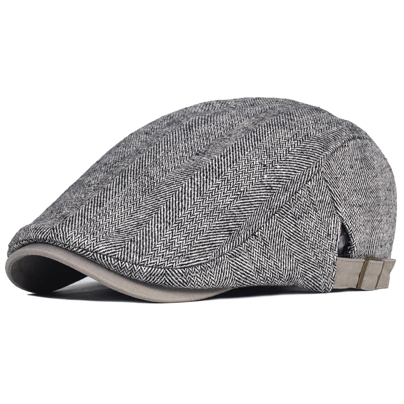 Herringbone Wool Cap