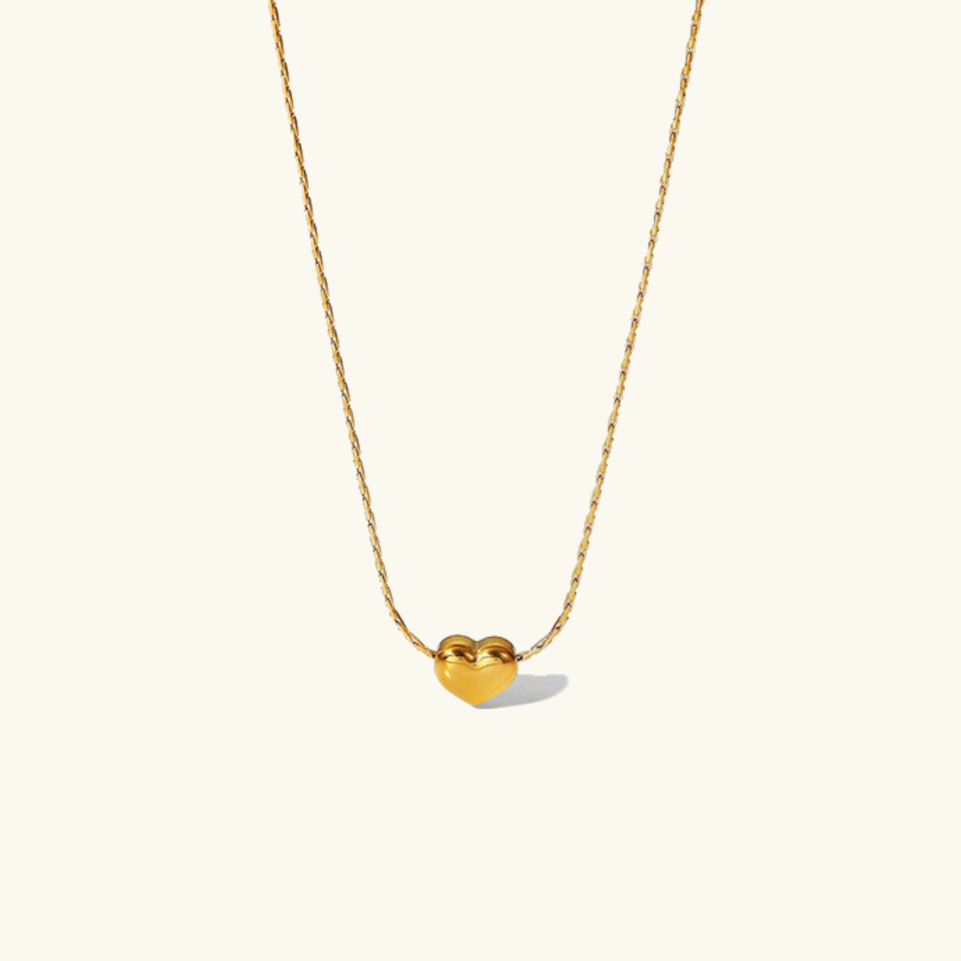 Heart Pendant Necklace | Hypoallergenic 18k Gold-Plated Stainless Steel 0