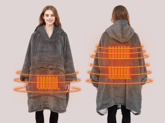 Heated Blanket Hoodie | Ultra-Soft, Oversized Design for Cozy Warmth 6