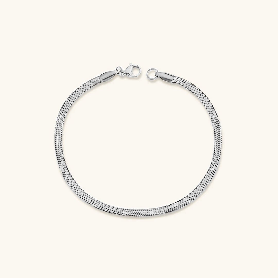 Herringbone Bracelet | Luxurious Gold-Plated Stainless Steel Accessory 12