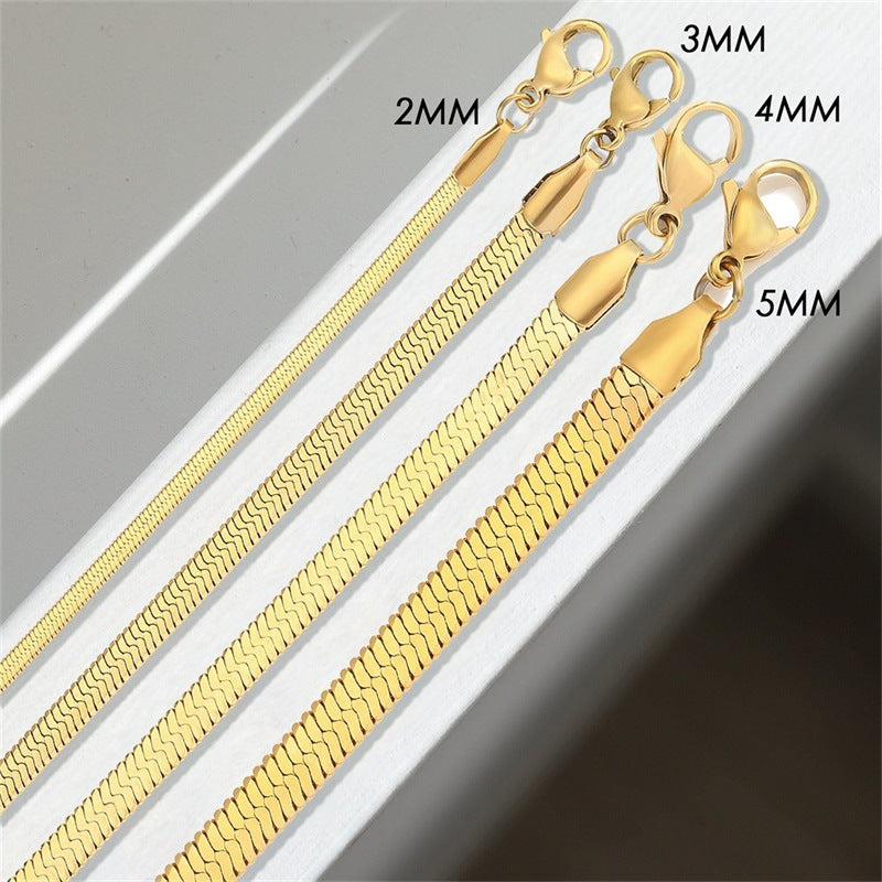 Herringbone Bracelet | Luxurious Gold-Plated Stainless Steel Accessory 5
