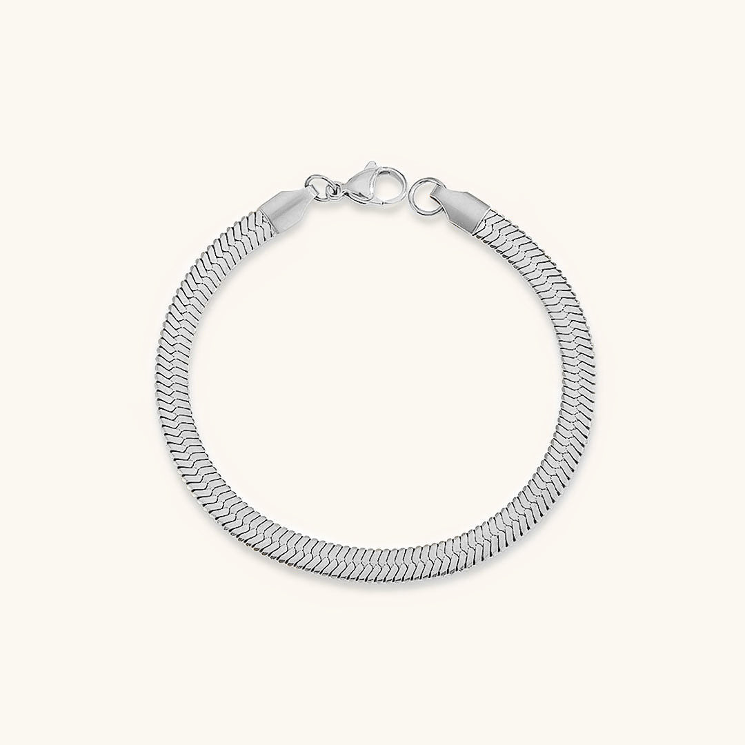 Herringbone Bracelet | Luxurious Gold-Plated Stainless Steel Accessory 9