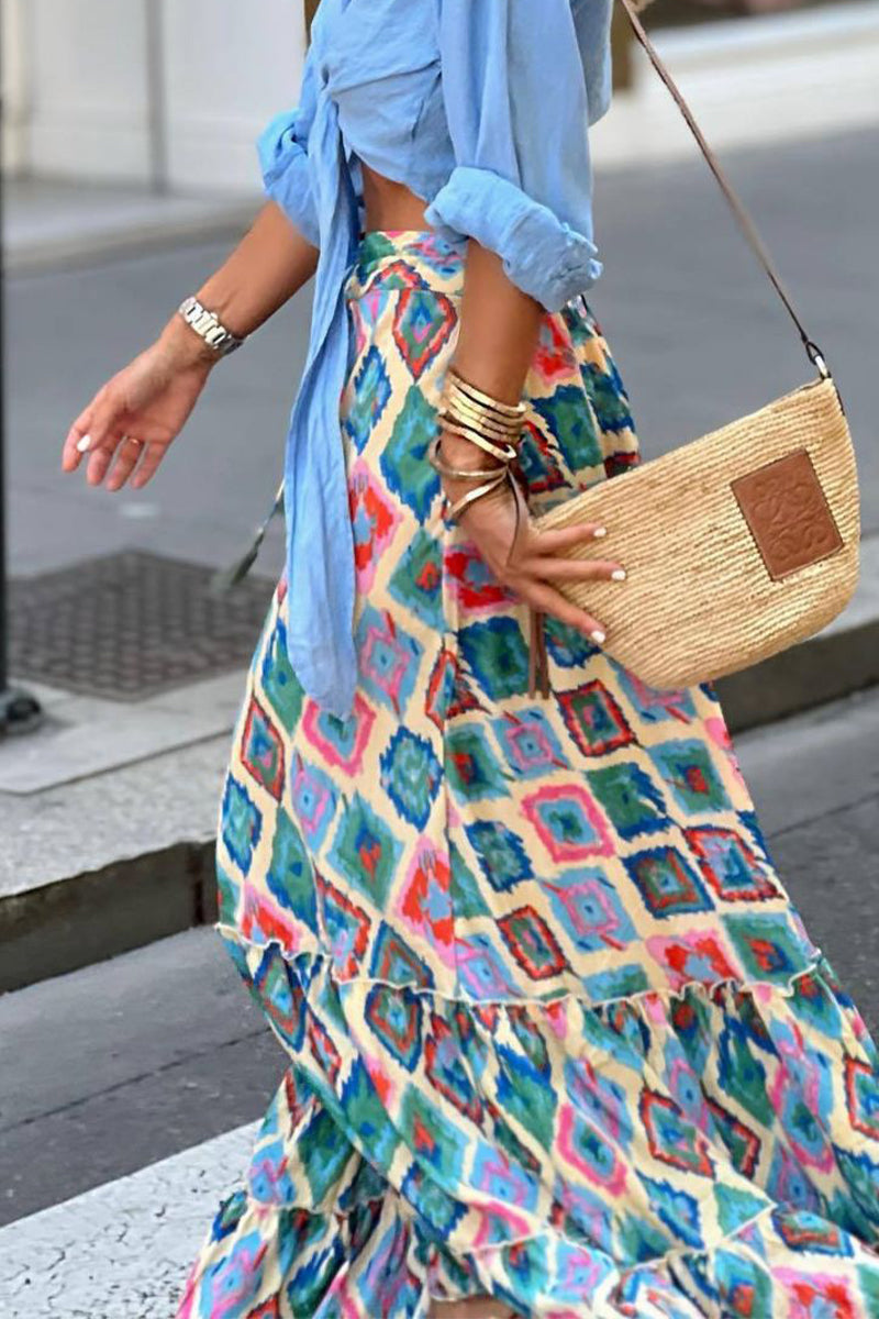 High-Waist Boho Skirt 2
