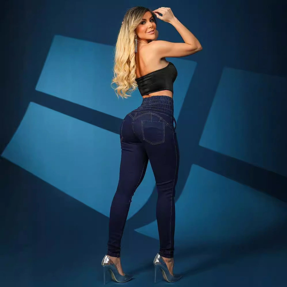 High-Waisted Jeggings | Unique Lace-Up Design for Modern Style 4
