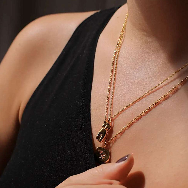 La Femme Necklace | 18K Plated Brass with 18 Chain Length 3