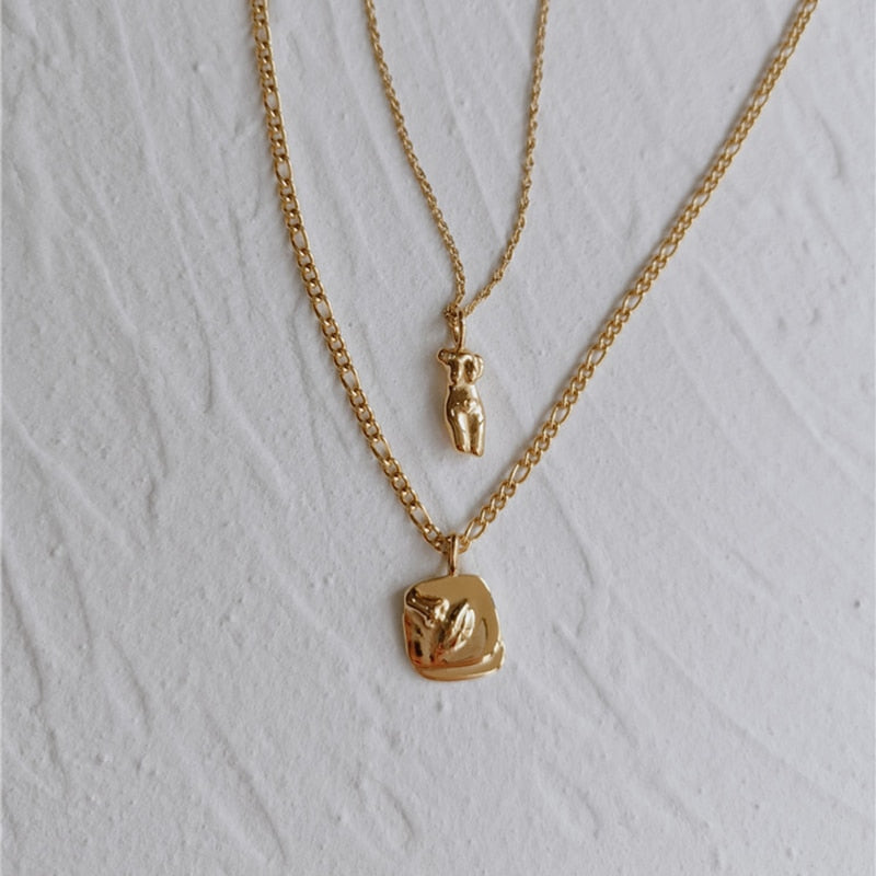 La Femme Necklace | 18K Plated Brass with 18 Chain Length 5