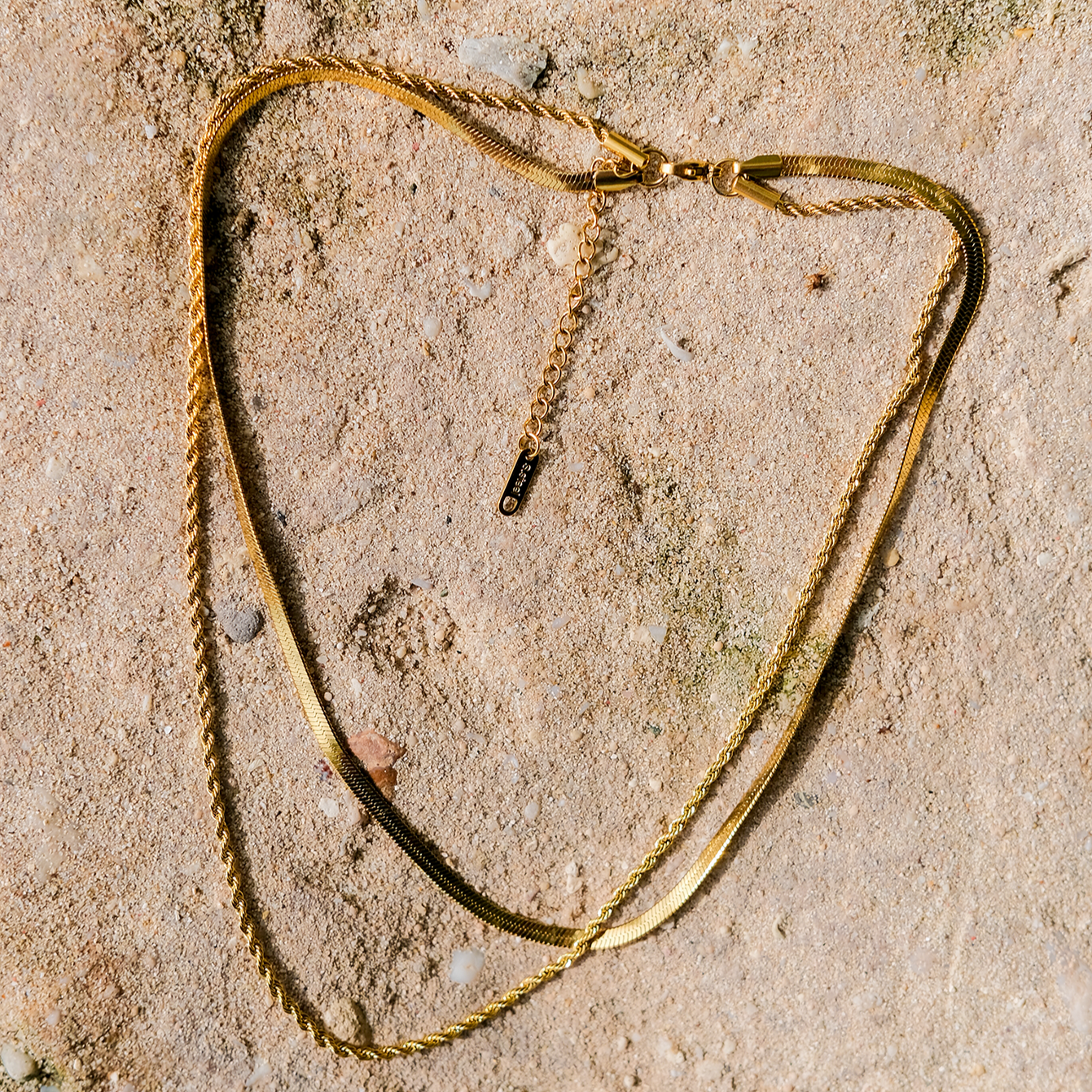 Layered Gold Chain Necklace | Ethically Sourced Stainless Steel with 18k Gold Finish 4