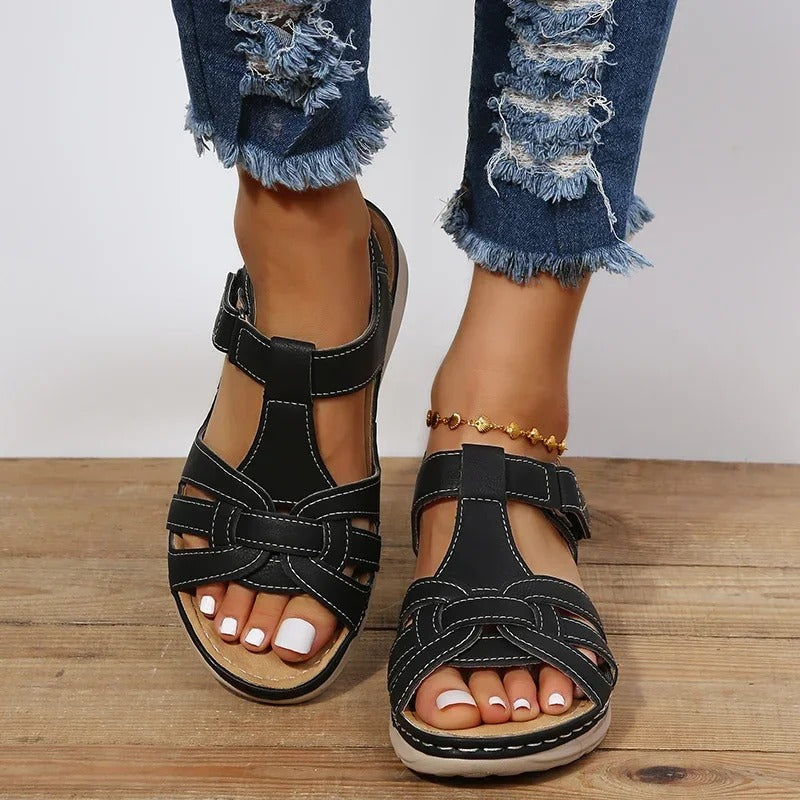 Leather Orthopedic Sandals | LORAINE 2
