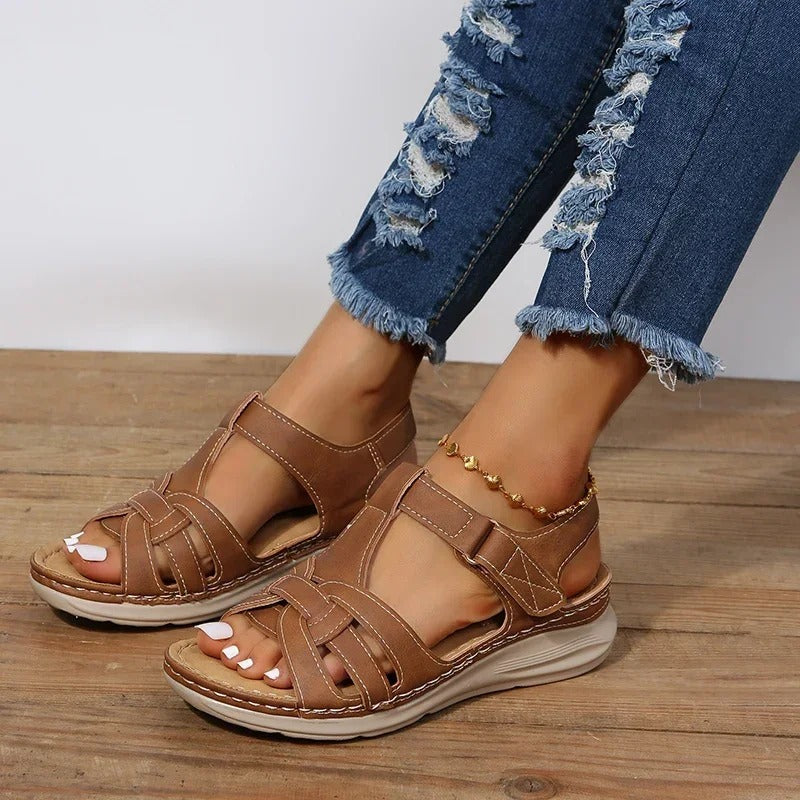Leather Orthopedic Sandals | LORAINE 3
