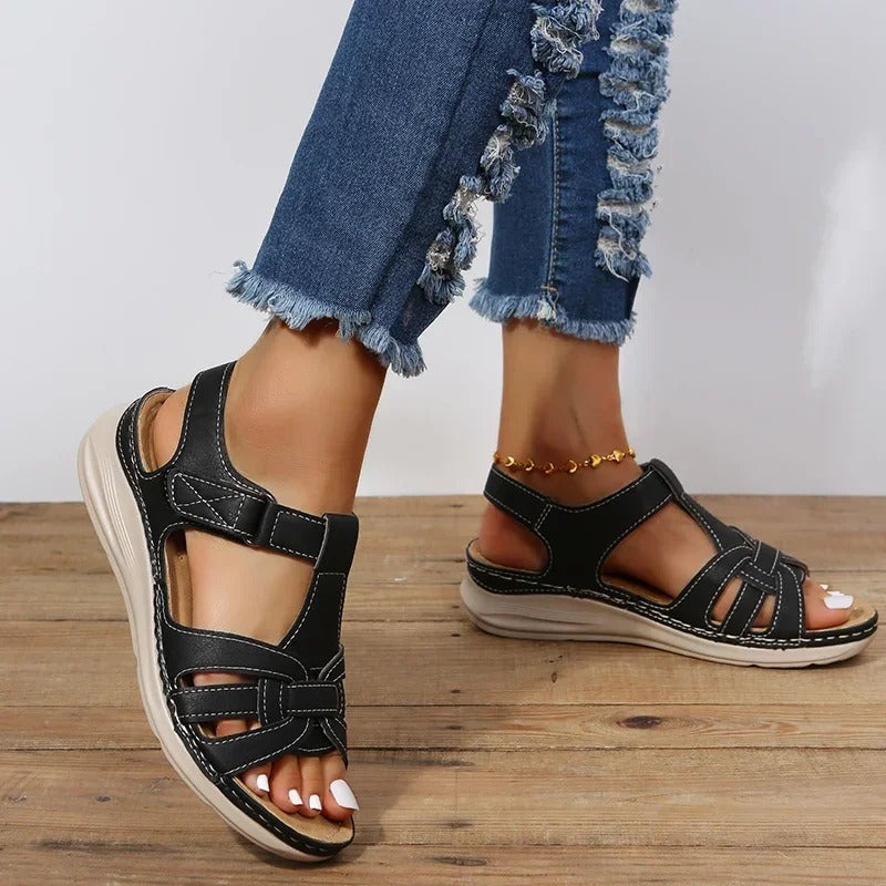 Leather Orthopedic Sandals | LORAINE 4