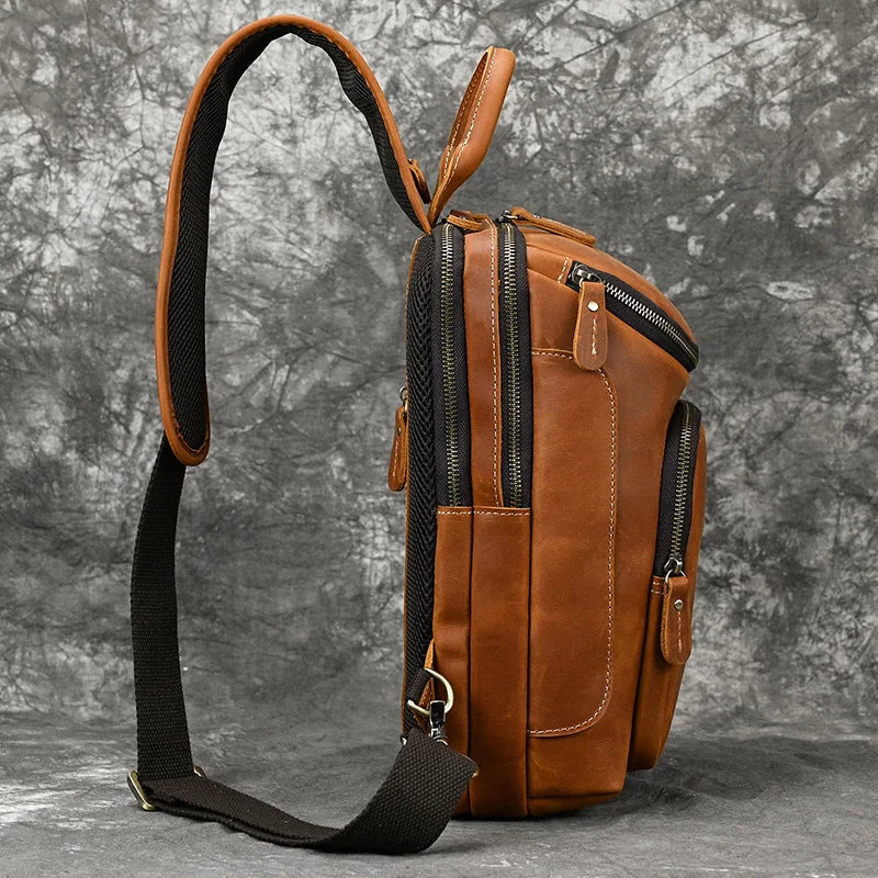 Leather Crossbody Bag | Durable Genuine Leather with Adjustable Strap 3