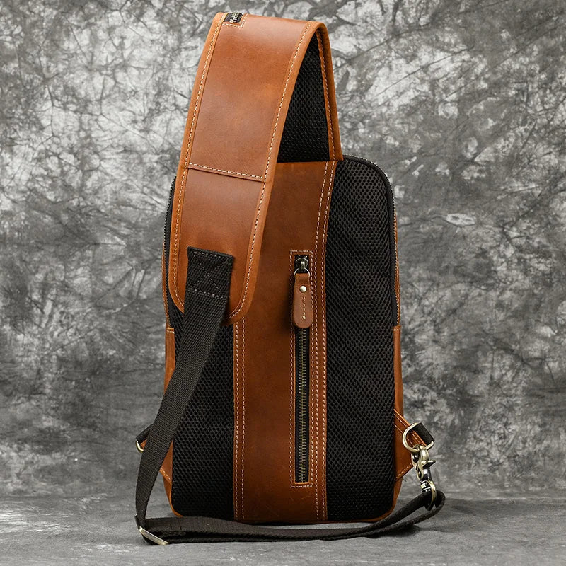 Leather Crossbody Bag | Durable Genuine Leather with Adjustable Strap 4