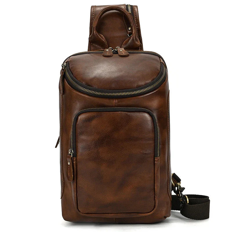 Leather Crossbody Bag | Durable Genuine Leather with Adjustable Strap 8